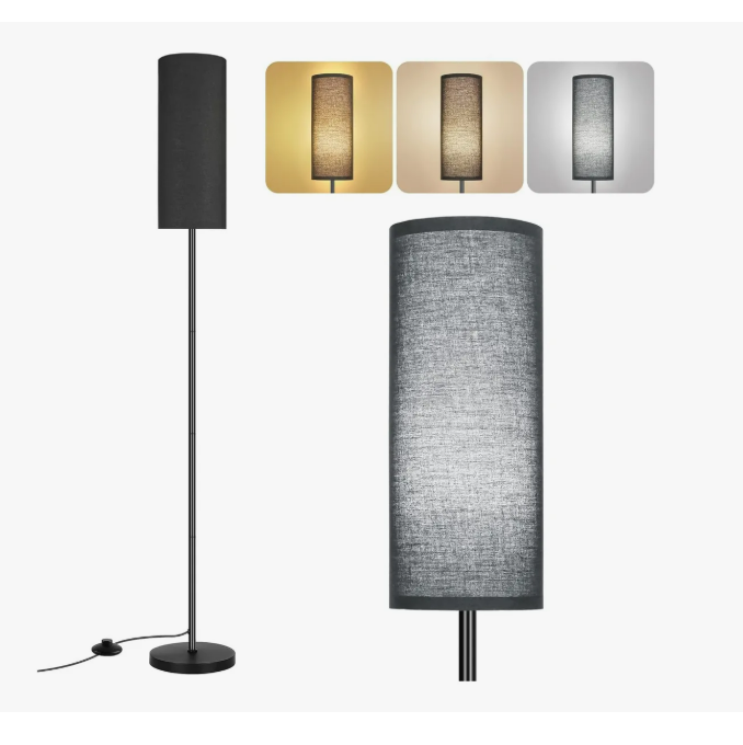 Lampara De Piso Moderna Led 3 Temperaturas Color Ajustable