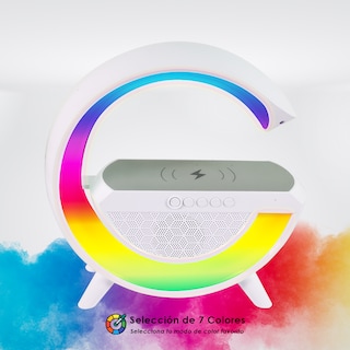 Foto 5 | Lámpara Inteligente de Escritorio/Cargador/ Despertador Starket SK-N69 Blanco