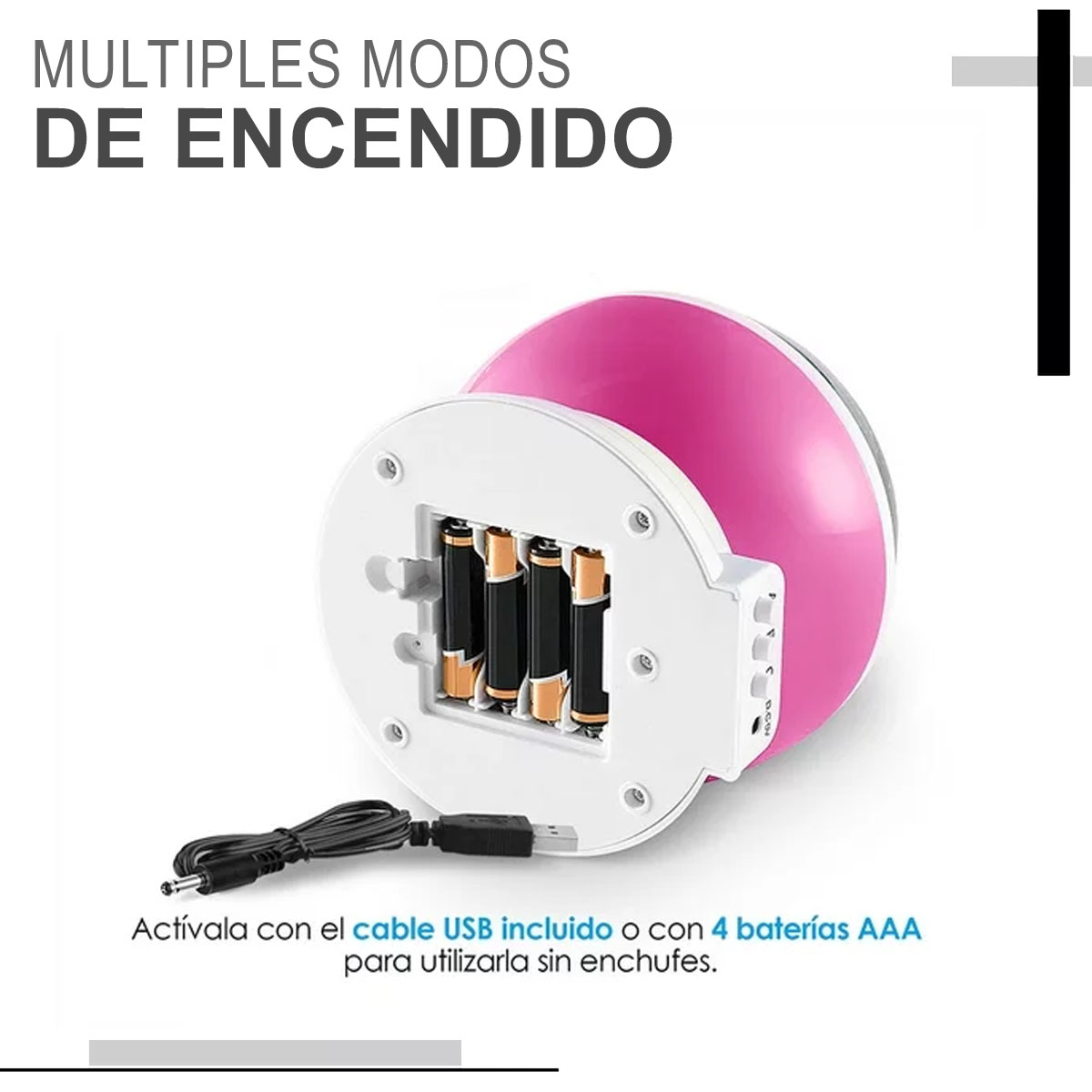 Foto 7 pulgar | Lámpara Proyector de Estrellas Luces Led Usb Rosa para Niños