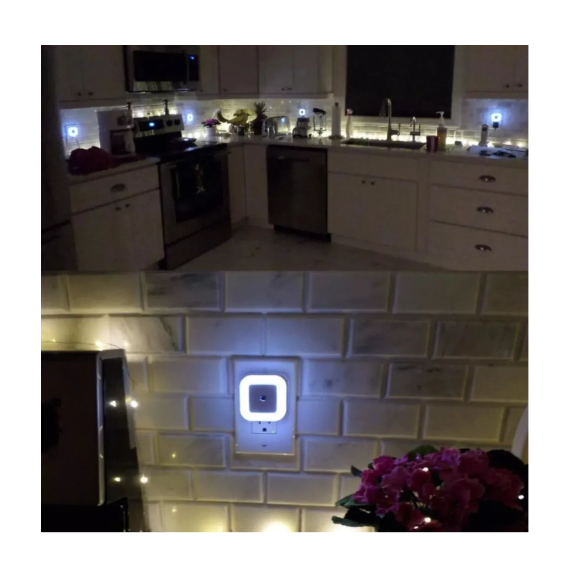 Foto 4 pulgar | Luz de Noche Inteligente Led Eo Safe Imports ESI-9816 Blanco con Sensor de Control 6 Piezas