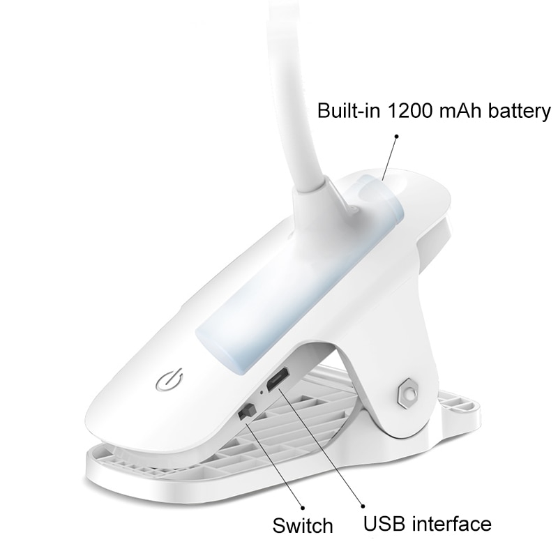 Foto 5 pulgar | Lámpara Led Led Usb Con Clip Eleven Master 18, Blanca, 5 W, 5 V - Venta Internacional.