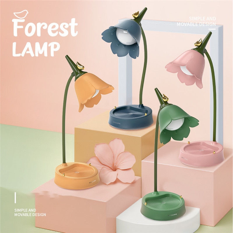 Foto 1 | Lámpara Led De Escritorio Con Forma De Flor Joyinled Para Dormitorio De Estudio - Venta Internacional.