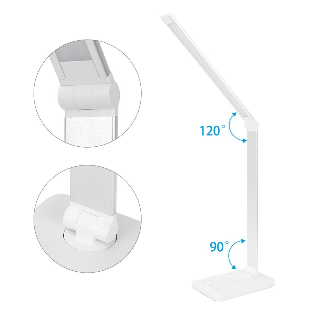 Foto 5 pulgar | Lámpara De Escritorio Led Con Cargador Inalámbrico Coquimbo 48 Con Puerto Usb De 5 V - Venta Internacional.