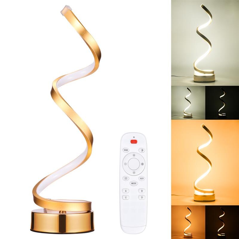 Lámpara De Escritorio Curva Youool Led, Mesita De Noche Moderna En Espiral - Venta Internacional. $2,677