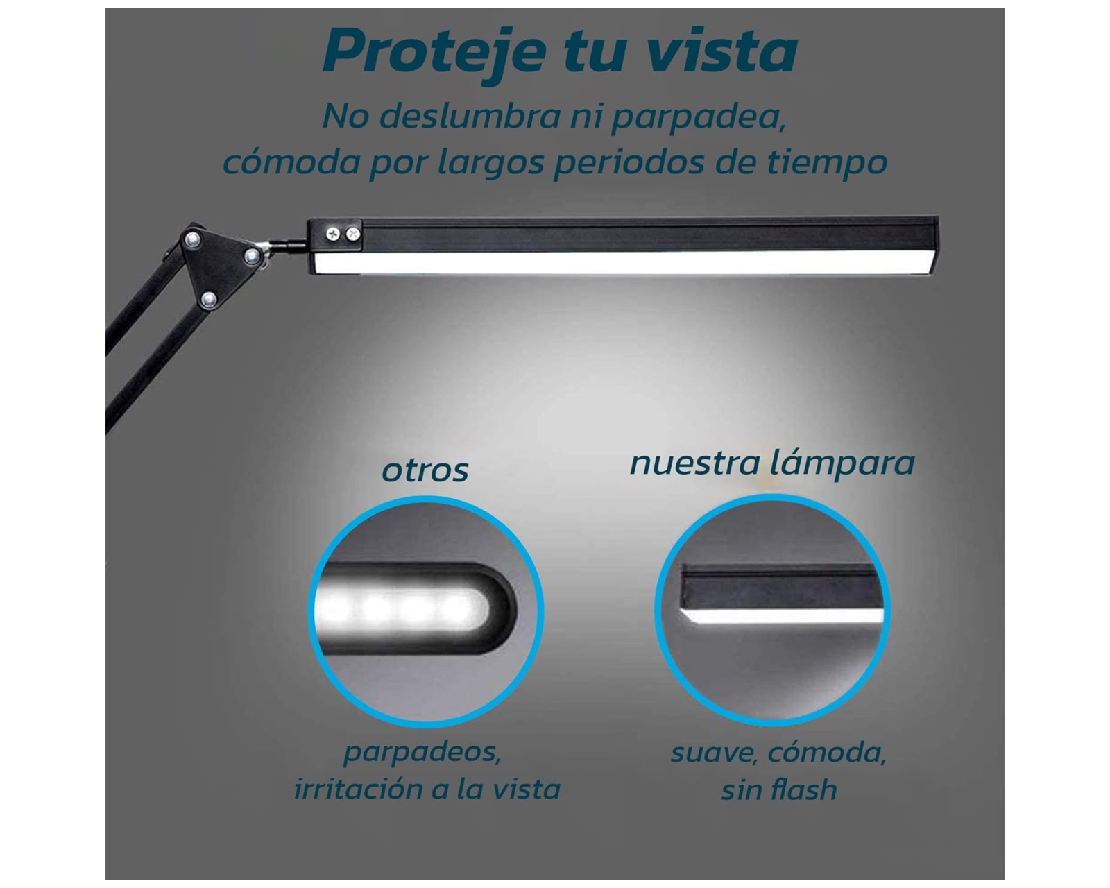 Foto 7 pulgar | Lámpara se Escritorio Led Bluelander 3 Modos de Iluminación