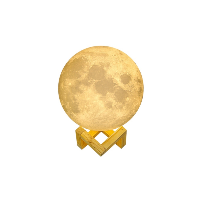 Foto 2 pulgar | Moon Lamp Velador Lamp Lámpara De Sobremesa Lámpara 3d 15 Cm - Venta Internacional.