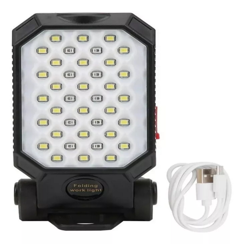 Foto 1 | Lámpara De Trabajo De 39 Led Recargable Por Usb Con Pantalla De Alimentación - Venta Internacional.