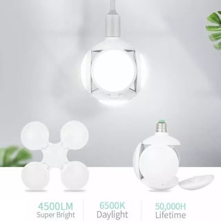 Foto 3 | Balón De Fútbol Plegable Con Forma De Ovni Con Bombilla Led De 40 W - Venta Internacional.