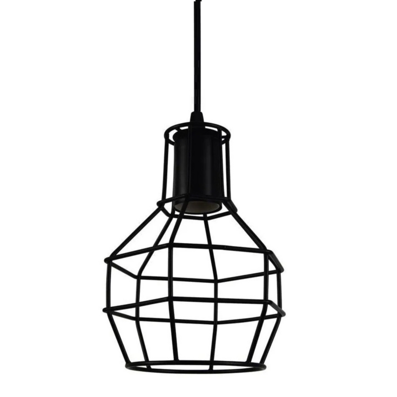 Foto 1 | Lámpara Industrial Vintage Cage Azor Black Matte - Venta Internacional.