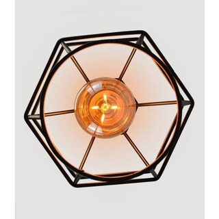 Foto 3 | Lámpara Industrial Vintage Cage Azor Black Matte - Venta Internacional.