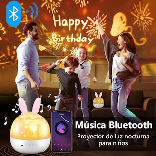 Foto 2 | Proyector Lampara Estrella Noche Recargable Para Bebés Niños Eo Safe Imports Esi-13116 Blanco