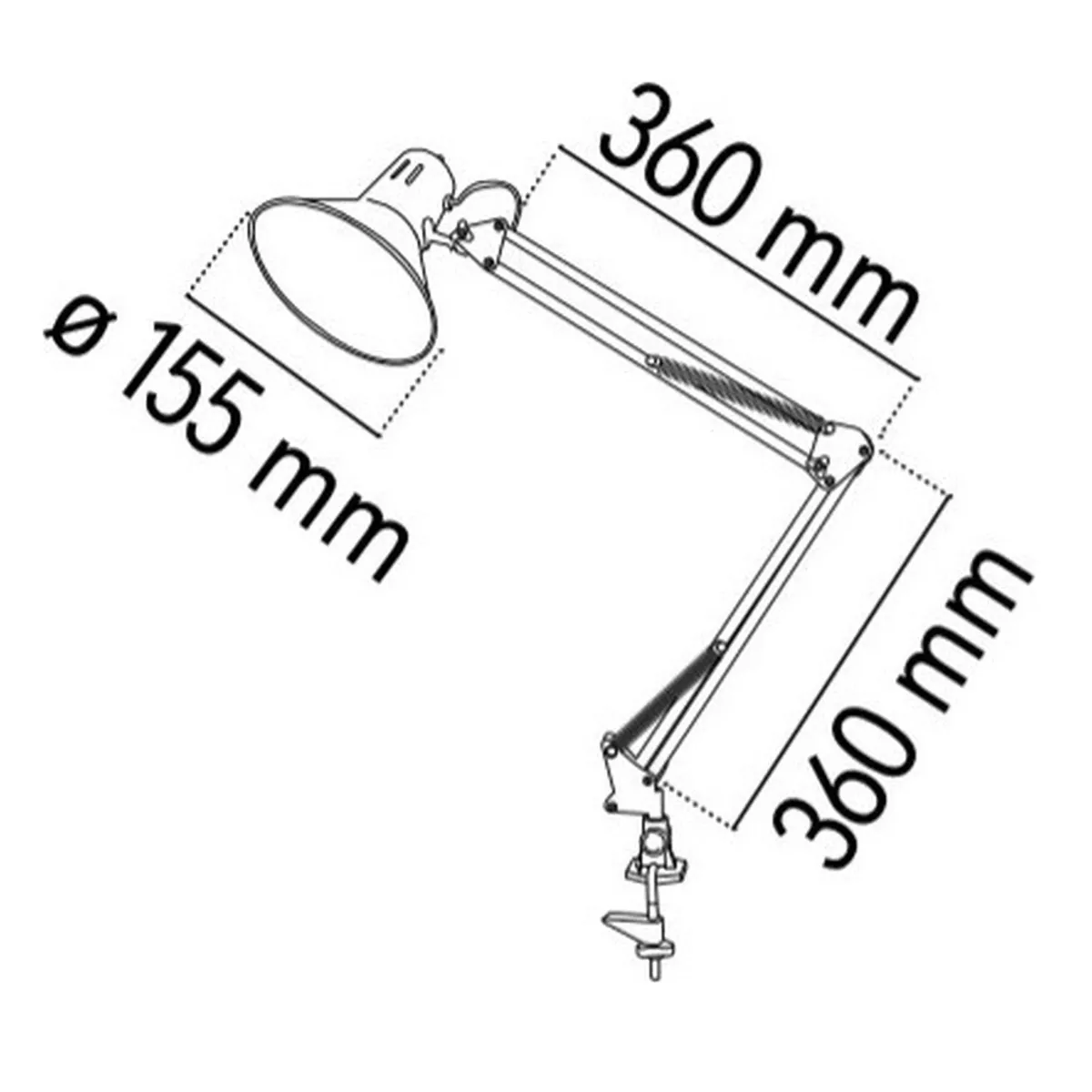 Foto 4 pulgar | Lámpara De Escritorio Brazo Flexible Blanco Eo Safe Imports  Esi-13117 Blanco