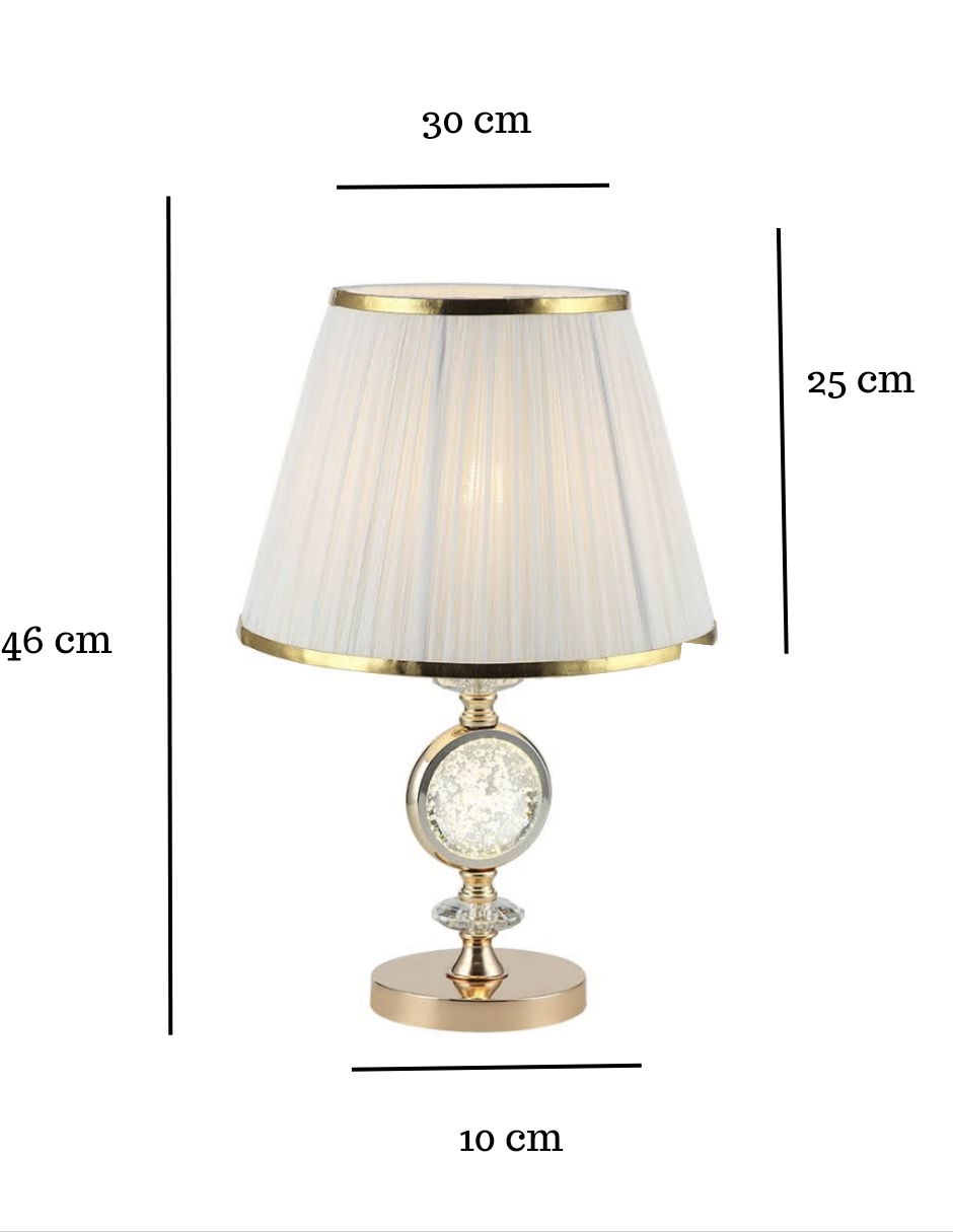 Foto 4 pulgar | Lámpara de Mesa LED Moderna Dorada para Iluminación de Mesilla de Noche