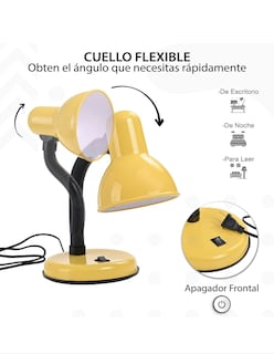 Foto 3 | Lámpara de Mesa Iluminación Luz Vic Chil Amarilla