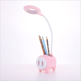 Foto 1 | Lámpara de Escritorio Fdik Led Cartoon Pig Touch con Batería Recargable - Venta Internacional