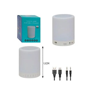 Foto 4 | Altavoz Inalámbrico con Lámpara Táctil Bluetooth de 3W y Luces LED Multicolor