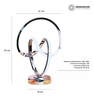 Foto 2 | Lámpara Moderna Led Espiral para Oficina o Escritorio