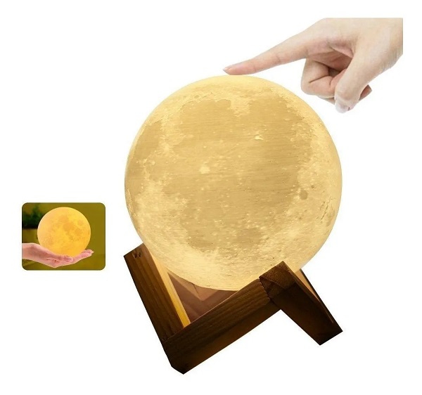 Foto 4 pulgar | Paquete de 2 Velas 3d En Forma de Luna con Alimentación Usb de 5 V - Venta Internacional