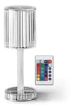 Lámpara de Escritorio RGB Recargable de Cristal con Control Remoto de 16 Colores - Venta Internacional
