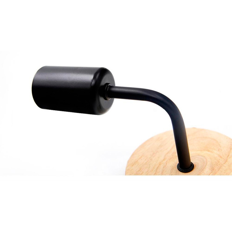 Foto 5 pulgar | Lámpara de Pared Decorativa con Base de Madera y Enchufe E27 - Venta Internacional