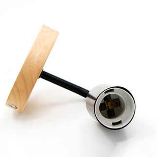 Foto 5 | Lámpara de Pared Decorativa con Base de Madera y Enchufe E27 - Venta Internacional