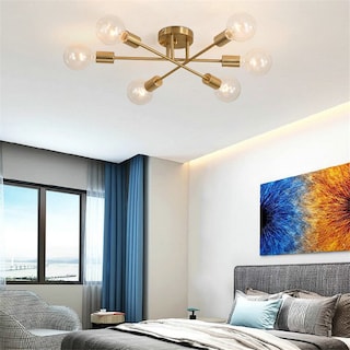 Foto 7 | Lámpara de Techo Nórdica Moderna Hierro Dorado - Venta Internacional