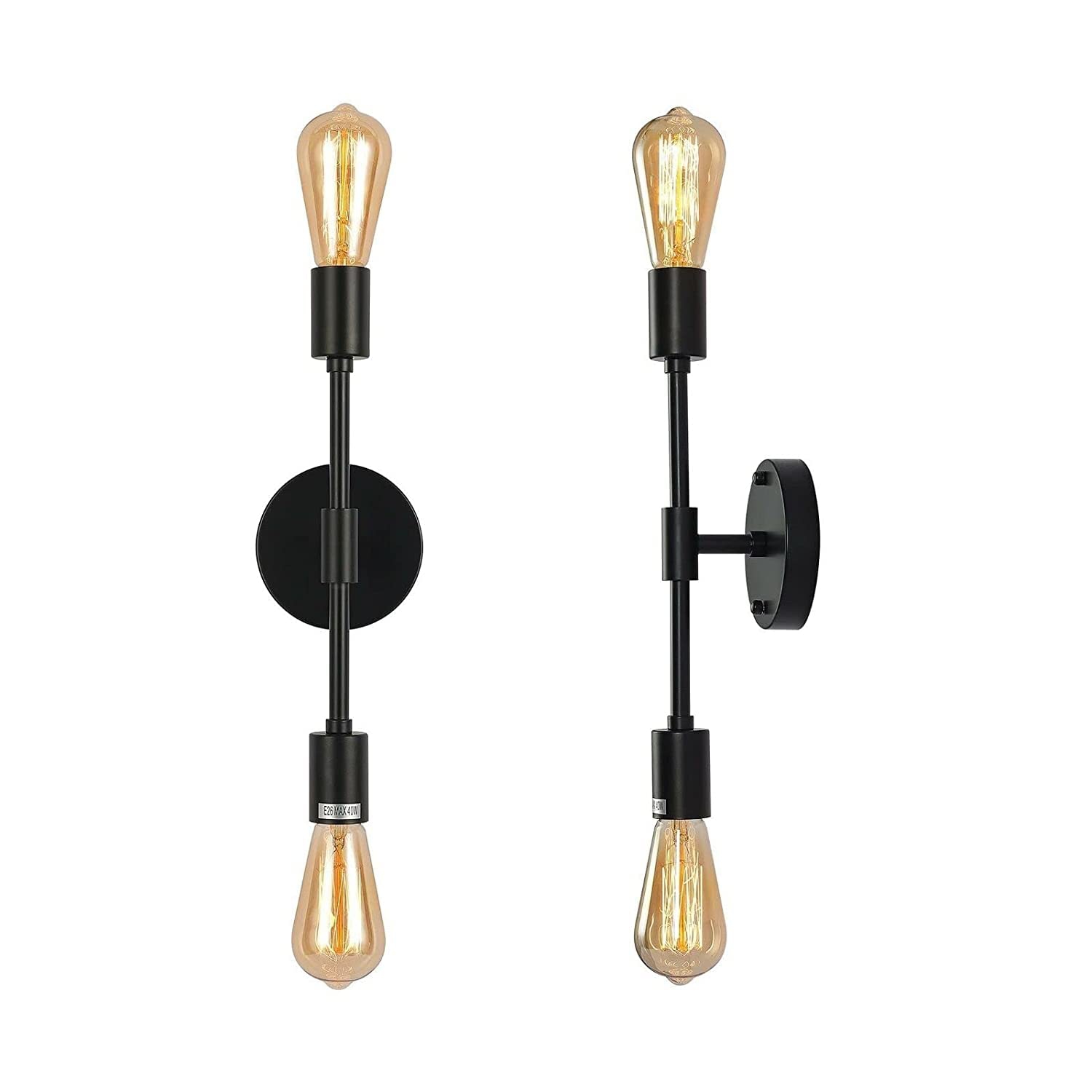 Foto 2 pulgar | Lámpara de Techo Led Vintage para Salón Pasillo 60 W color Negro - Venta Internacional
