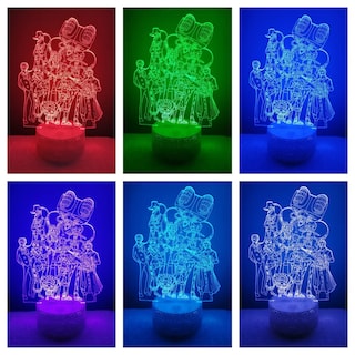 Foto 2 | Lámpara 3d Muguiwaras Zoro Luffy Nami Shopper Led De 7 Colores - Venta Internacional.