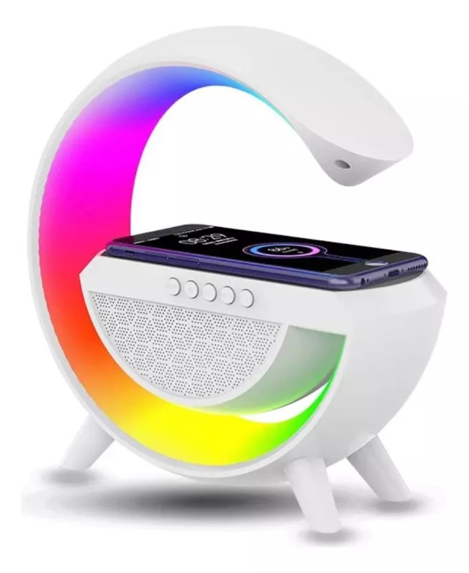 Foto 3 pulgar | Altavoz de Lámpara de Mesa RGB con Cargador Inalámbrico Altavoz Bluetooth - Venta Internacional