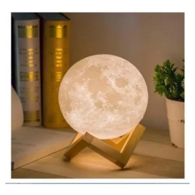 Foto 2 pulgar | Lámpara de Mesa Mydethun Moon Shape con Tecnología de Impresión 3D - Venta Internacional