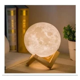 Foto 1 | Lámpara de Mesa Mydethun Moon Shape con Tecnología de Impresión 3D - Venta Internacional