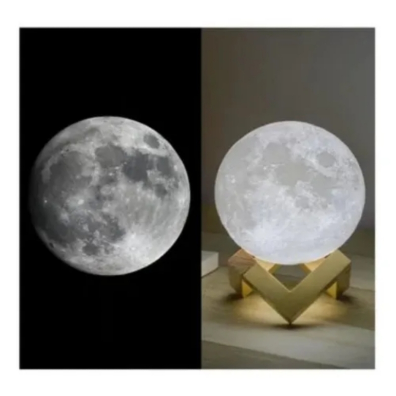 Foto 2 | Lámpara de Mesa Mydethun Moon Shape con Tecnología de Impresión 3D - Venta Internacional