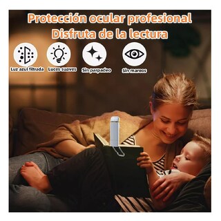 Foto 3 | Luz Led con Clip para Leer Libros Recargable Usb 9 Modes Blanco