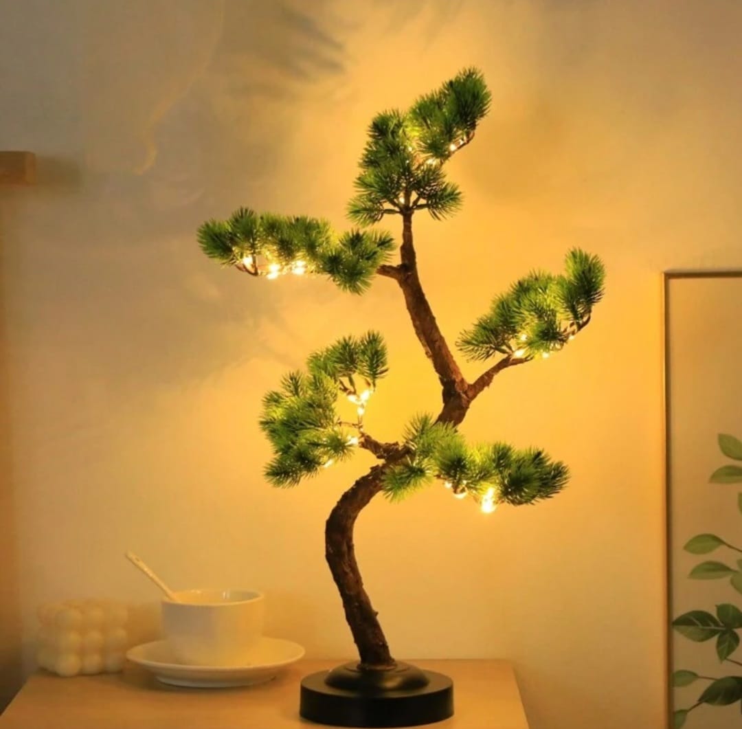 Foto 4 pulgar | Lampara De Noche Arbol Bonsai