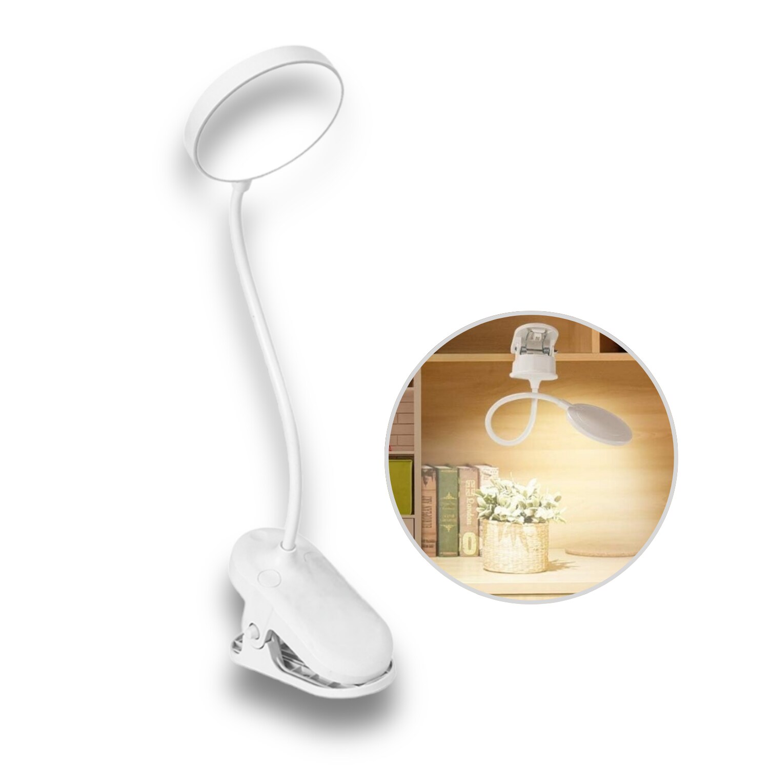 Lámpara Led Con Clip Para Escritorio $189