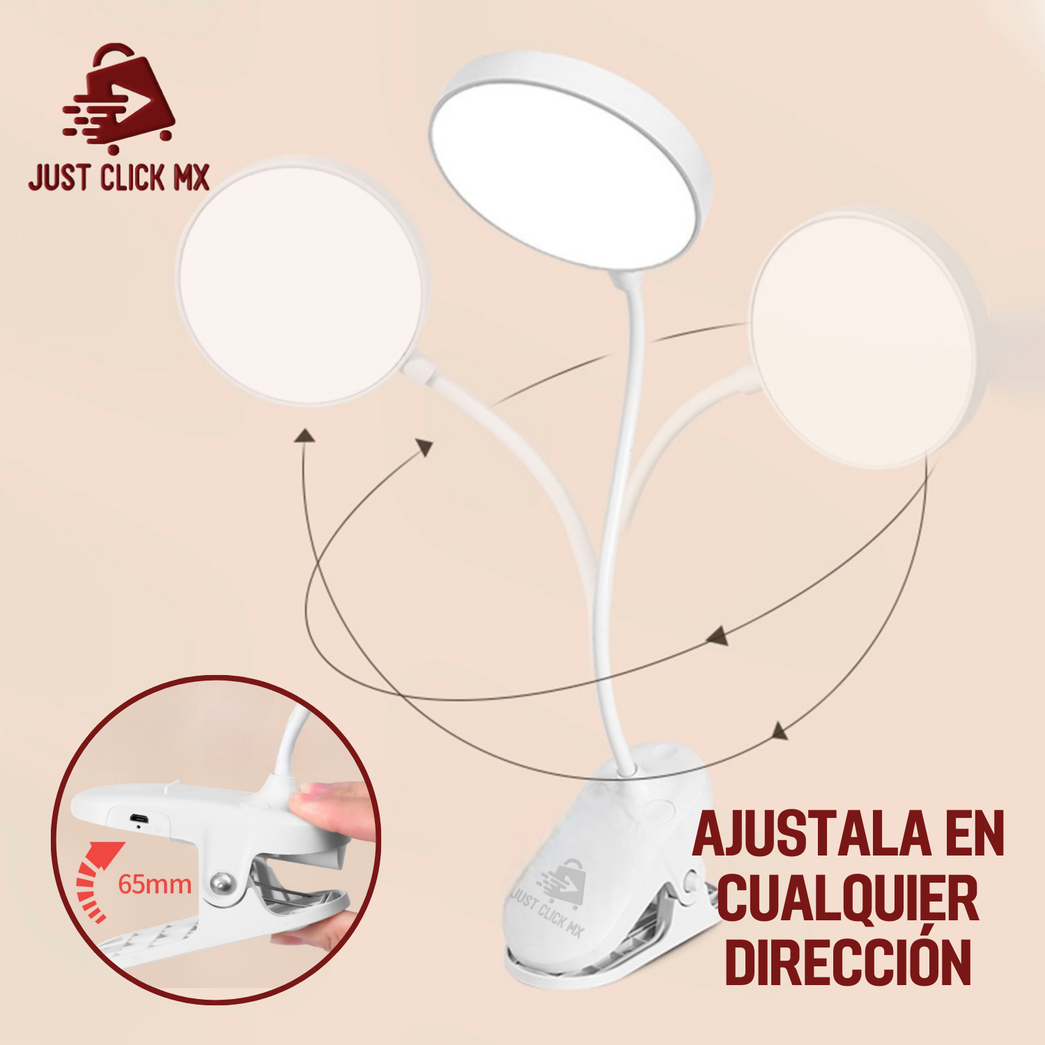 Foto 4 | Lámpara Led Con Clip Para Escritorio