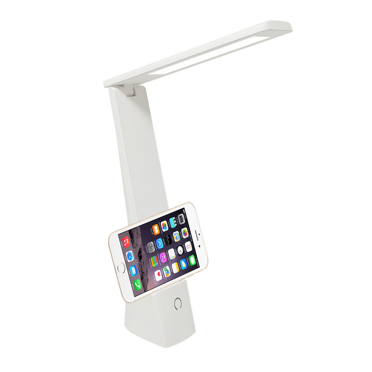 Foto 1 | Lámpara De Escritorio Led Con Control Táctil Soporte Celular Recargable Color Blanco