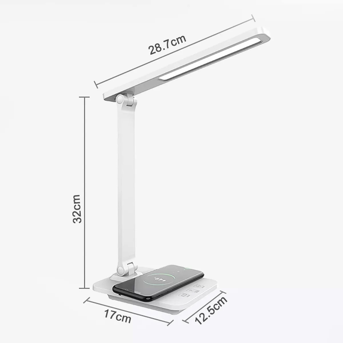 Foto 7 pulgar | Lámpara de Escritorio Led con Control Táctil Plegable Blanco