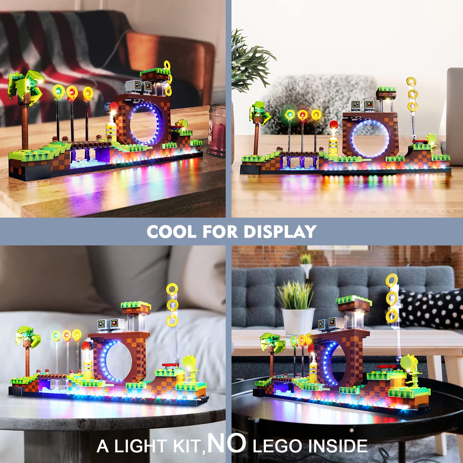 Foto 7 pulgar | Kit De Iluminación Led Brickbling Para Lego Sonic Green Hill Zone - Venta Internacional.