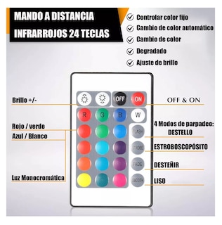 Foto 3 | Base De Lámpara Led 3d De 4 Piezas Con Remoto Acrílico, Negro/transparente