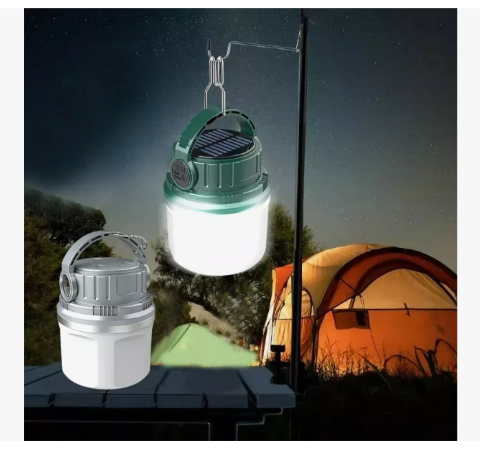 Foto 3 pulgar | Lámpara Recargable Solar Linterna Camping Led --para Acampar Color Verde Wünd