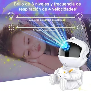 Foto 4 | Mini Proyector De Astronauta Con Proyeccion De Galaxia