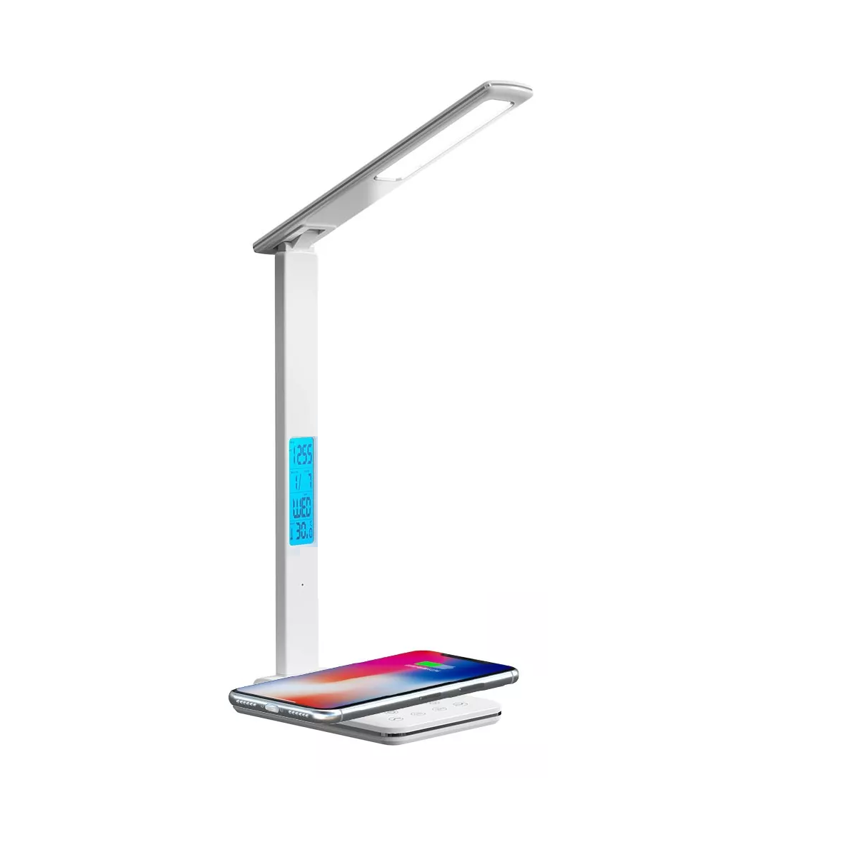 Lámpara de Escritorio Led Con Cargador Inalámbrico Eo Safe Imports Esi-17404 Blanco