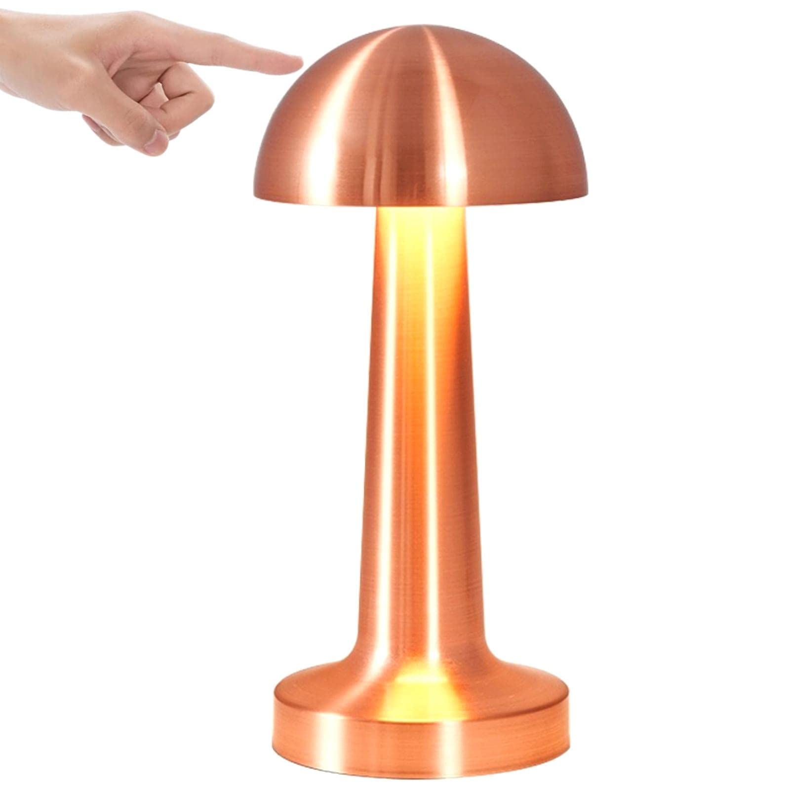 Foto 2 pulgar | Lámpara de Mesa Bedside Touch Inalámbrica Recargable Led Oro Rosa - Venta Internacional
