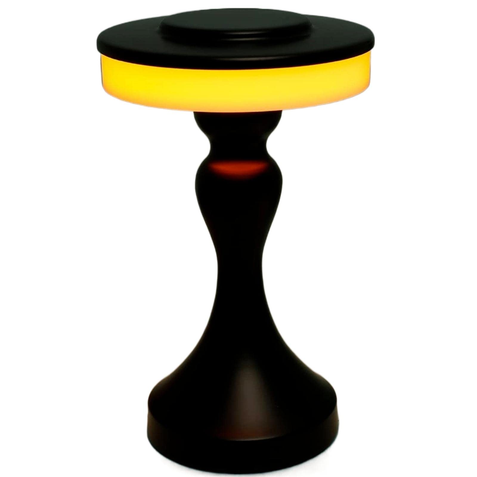 Lámpara De Mesa Gzkpl, Mesita De Noche Inalámbrica, Led Regulable, Negra - Venta Internacional.