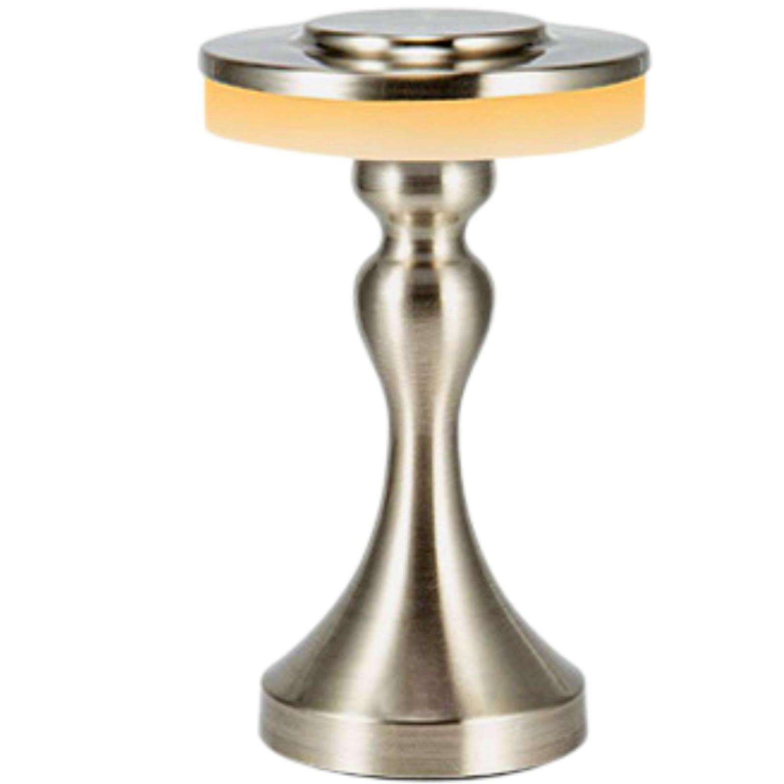 Foto 2 pulgar | Lámpara De Mesa Gzkpl, Mesita De Noche Inalámbrica, Led Regulable, Plateada - Venta Internacional.