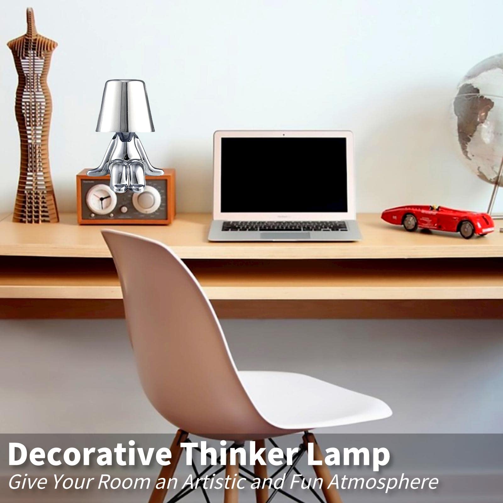 Foto 8 pulgar | Lámpara De Mesa Gzkpl Colección Thinker Lamps Mr. When Gold - Venta Internacional.