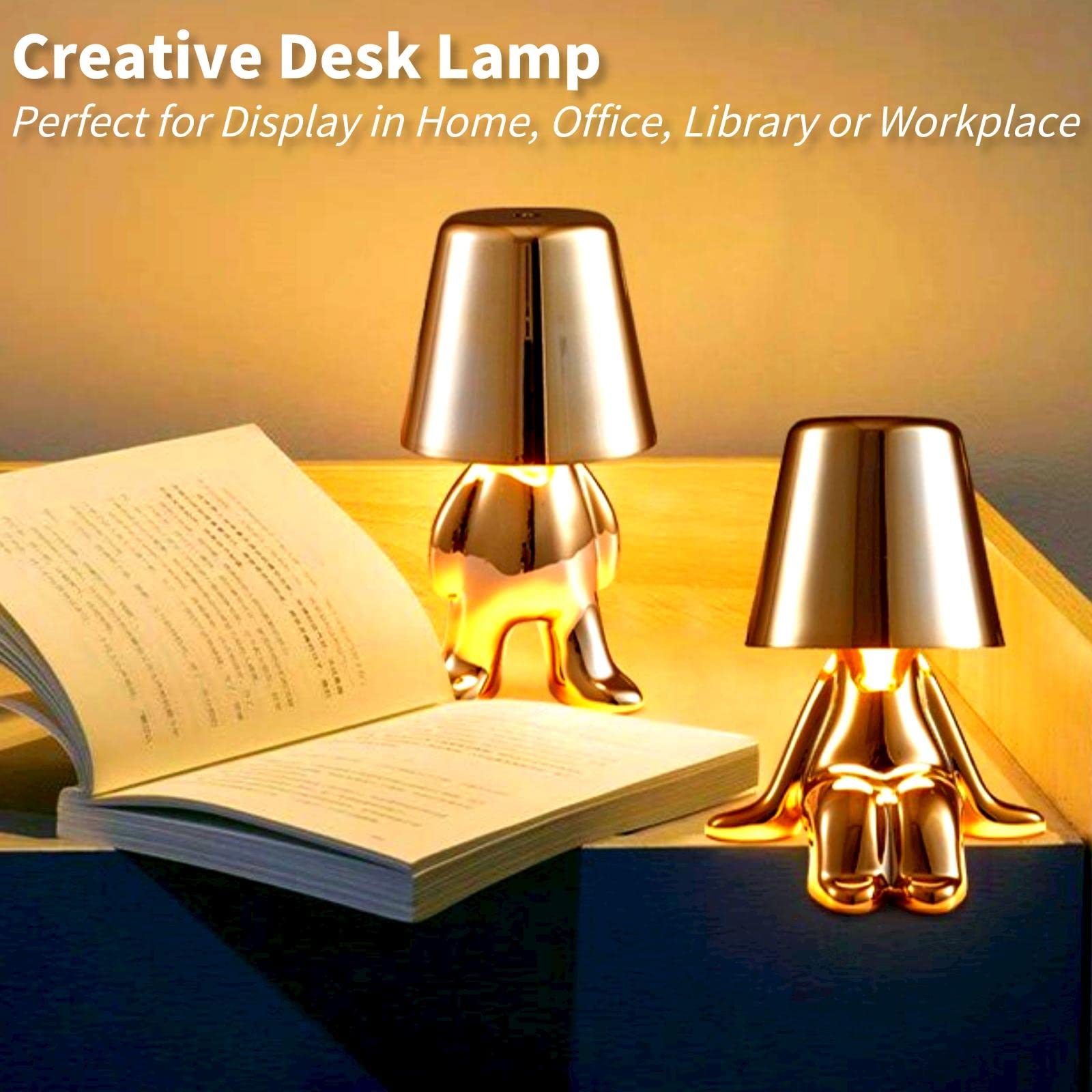 Foto 6 pulgar | Lámpara De Mesa Gzkpl Thinker Collection Cordless Gold Led - Venta Internacional.