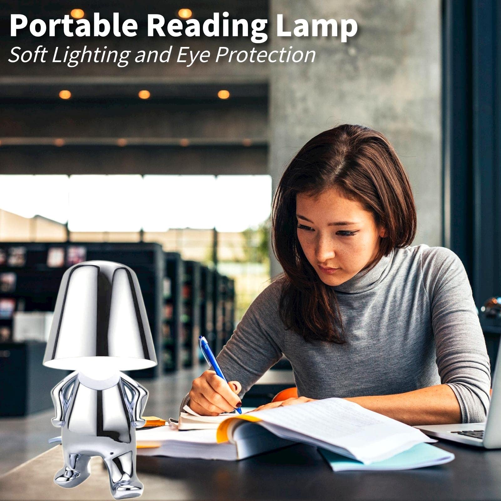 Foto 4 pulgar | Lámpara De Mesa Gzkpl Colección Thinker Lamps Mr. Who Led Gold - Venta Internacional.