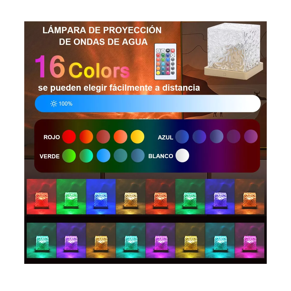 Foto 3 pulgar | Luz Decorativa 16 Colores Eo Safe Imports Esi-17985 Multicolor